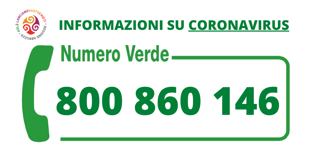 Banner numero verde Asl 2 Abruzzo