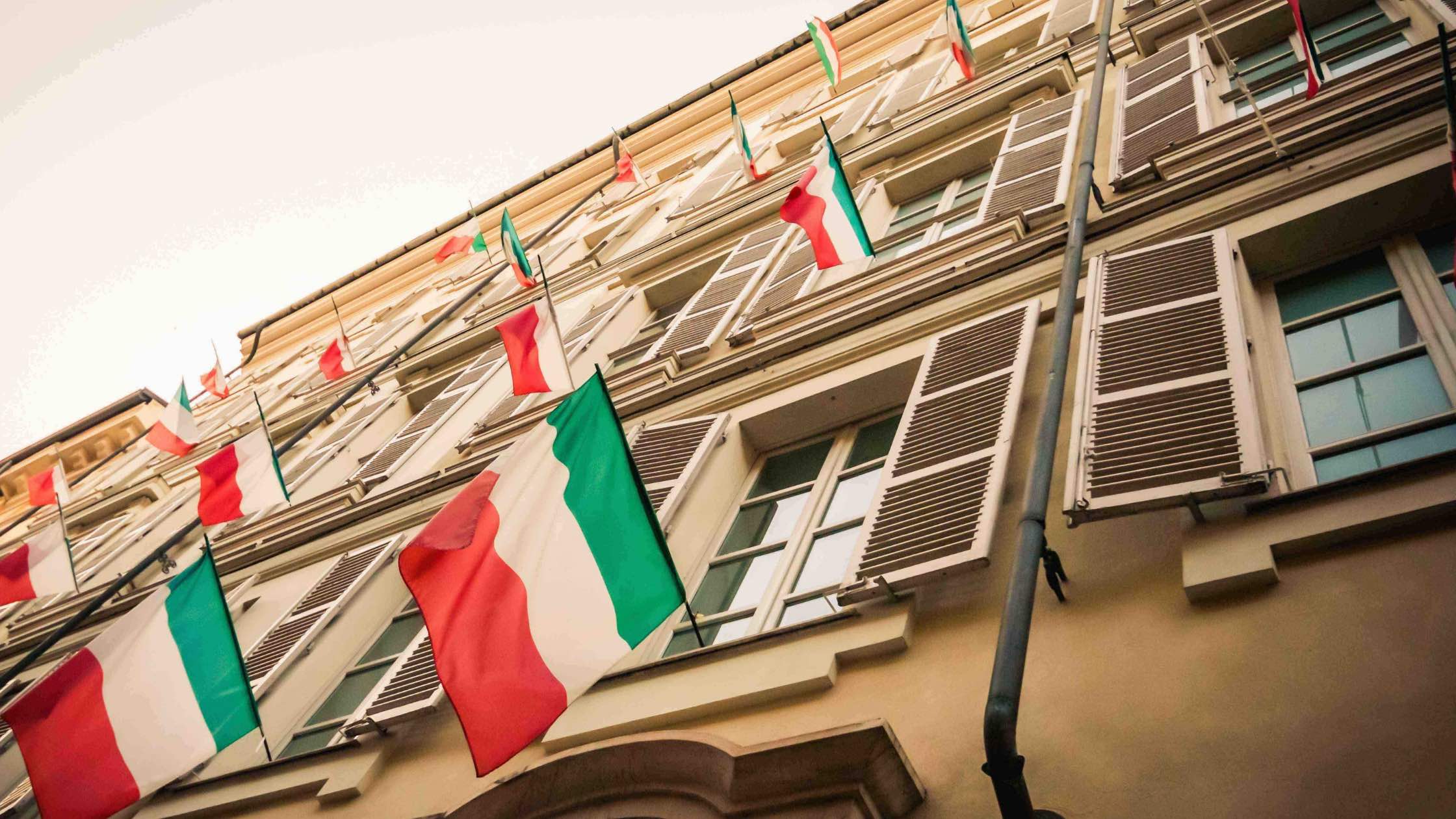 Bandiere Italiane balconi
